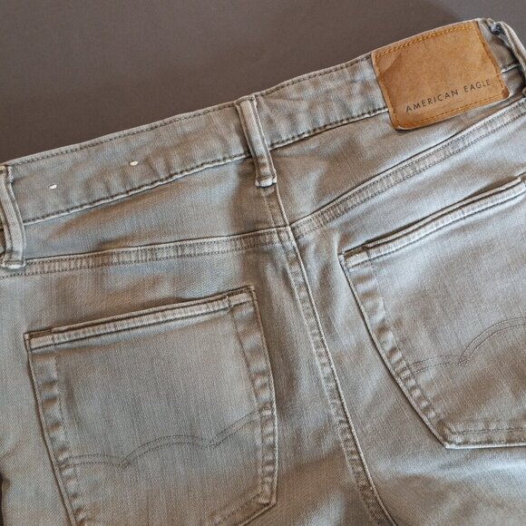 AMERICAN EAGLE Next Level Flex Graywash jeans -  Men's 34 R - Picture 4 of 4